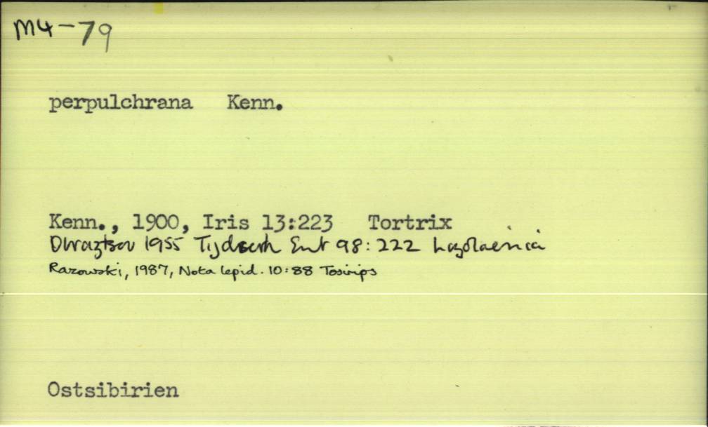 front of card